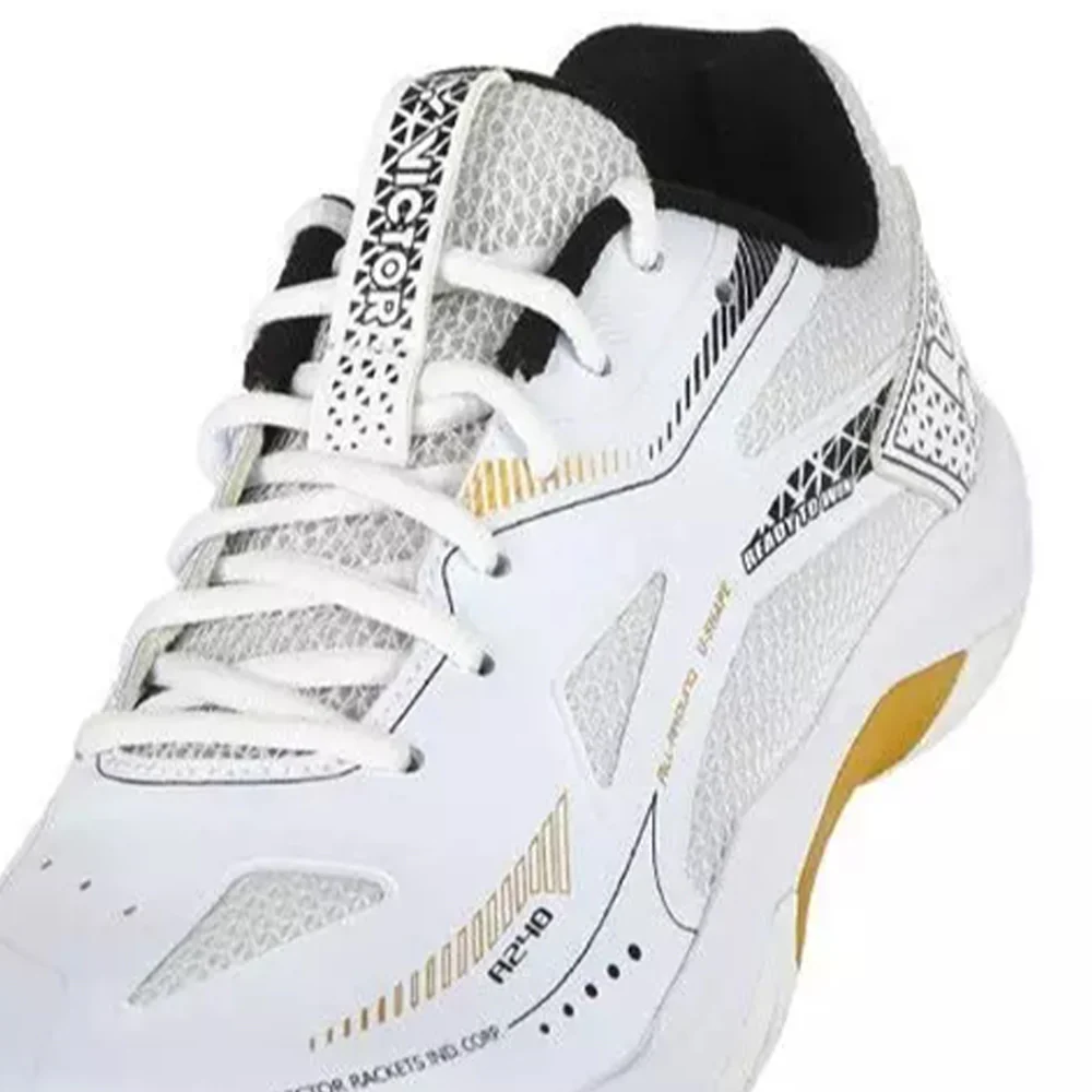 VICTOR A240 AX Unisex Badminton Shoes - White - EU 37