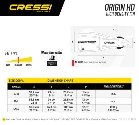 CRESSI Origin Fins LD Black - Black - L