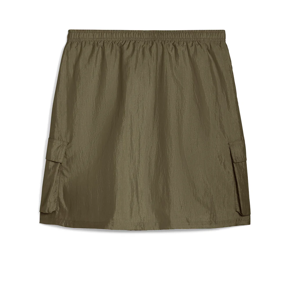 PUMA Bowtique Midi Woven Cargo Girls Skirt - Green - 128 CM