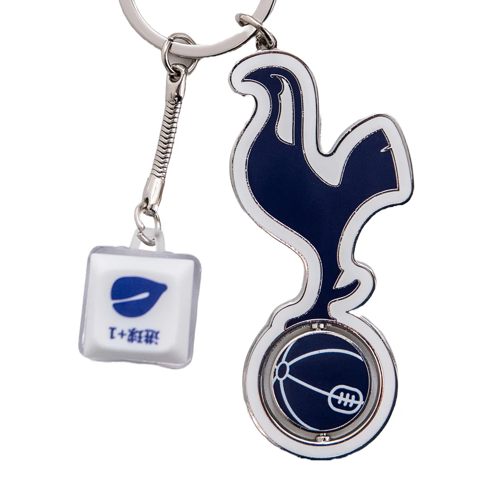 SPURS Cockerel Crest Keyring - Blue - ONE SIZE