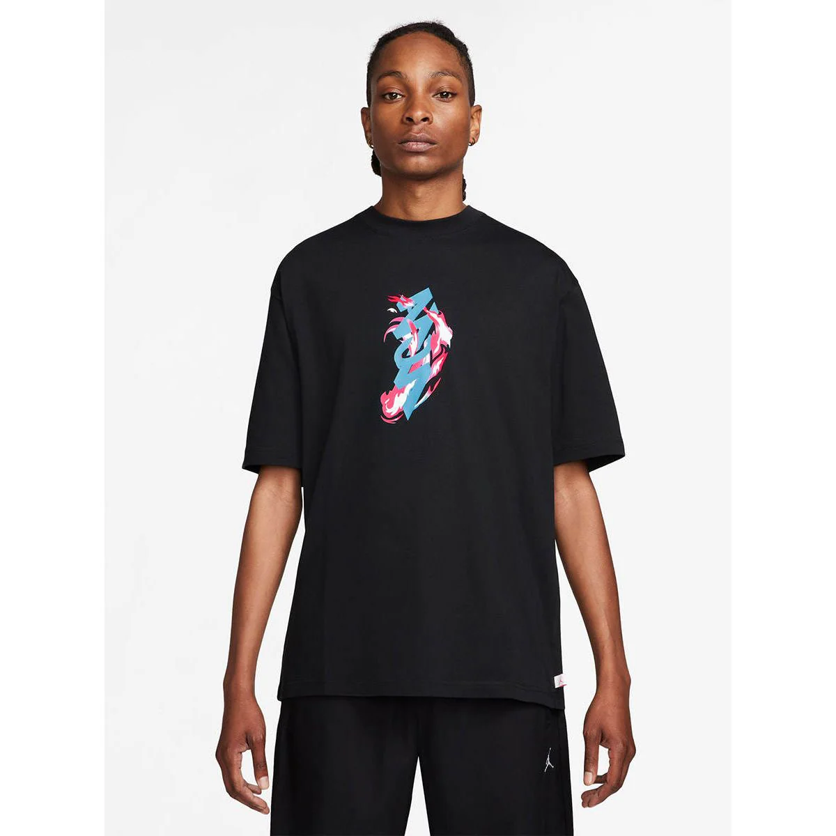 NIKE Zion Men's Basketball T-Shirt - Black - 2XL (US SIZE)