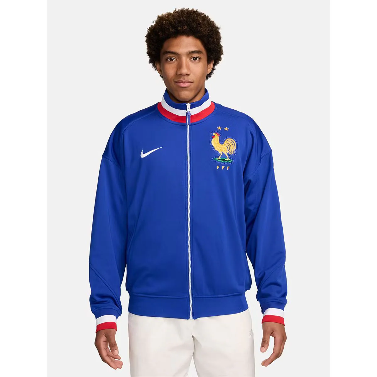 NIKE FFF (France) Academy Pro Home Men's Football Jacket - Blue - 2XL (US SIZE)