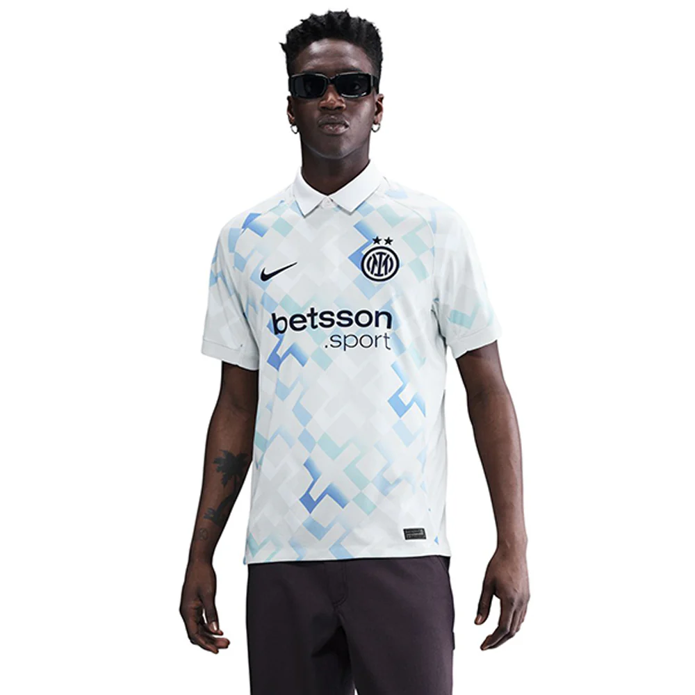 NIKE Men's Inter Milan Away Stadium 2025/26 Jersey - White - L (US SIZE)