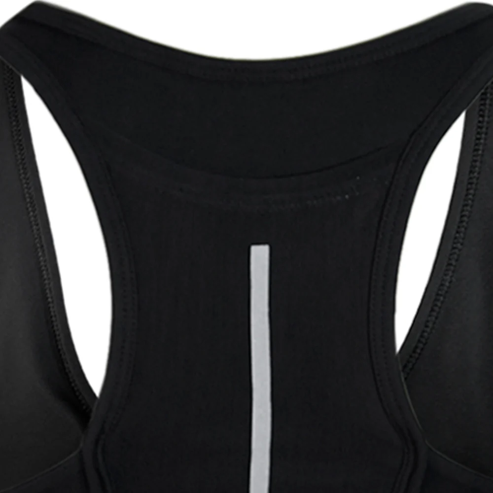 REEBOK RBK-DRY Motion Women's Running Sports Bra - Black - L (US SIZE)