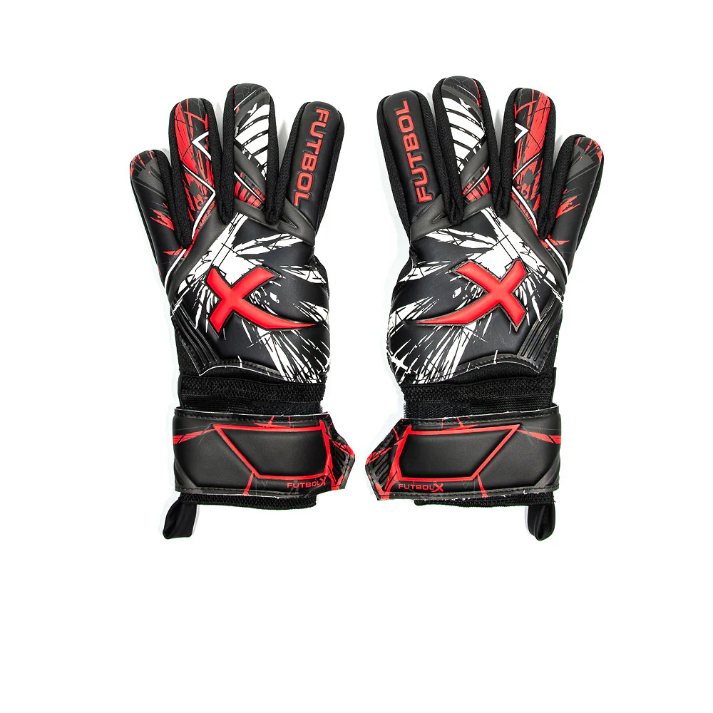 FUTBOLX Shot-Stopper Unisex Goalkeeper Gloves - Black - GLOVES 10