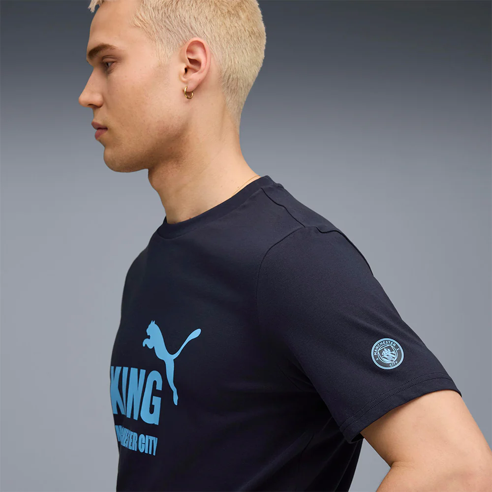 PUMA Manchester City FC 2025/26 King Men's Football T-Shirt - Blue - 2XL (UK SIZE)