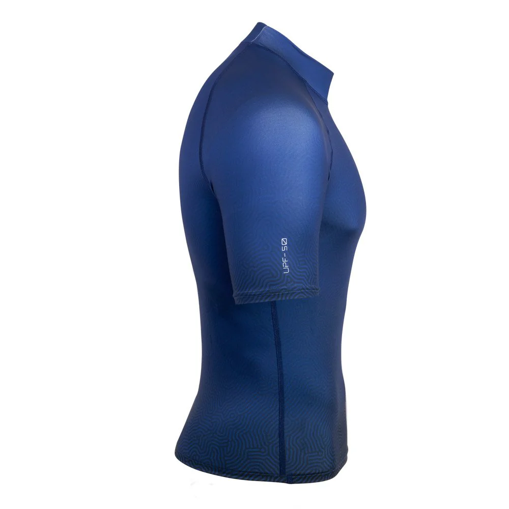 Scubapro Navy Blue T-Flex Short Sleeve Rash Guard UPF 50 - Navy - 2XL