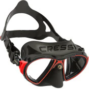 CRESSI Zeus Mask - Multi color - ONE SIZE - BLACK/FRAME BLACK