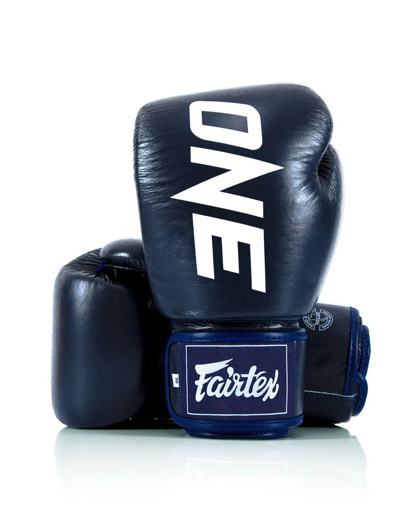 ONE X Fairtex Boxing Gloves - Blue - Blue - 10 oz