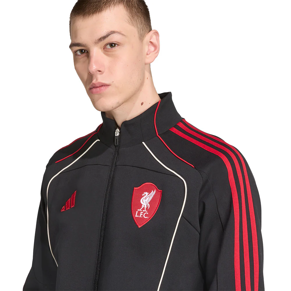 ADIDAS Liverpool FC UBP Doubleknit Track Top Men's Football Jacket - Black - 2XL (UK SIZE)