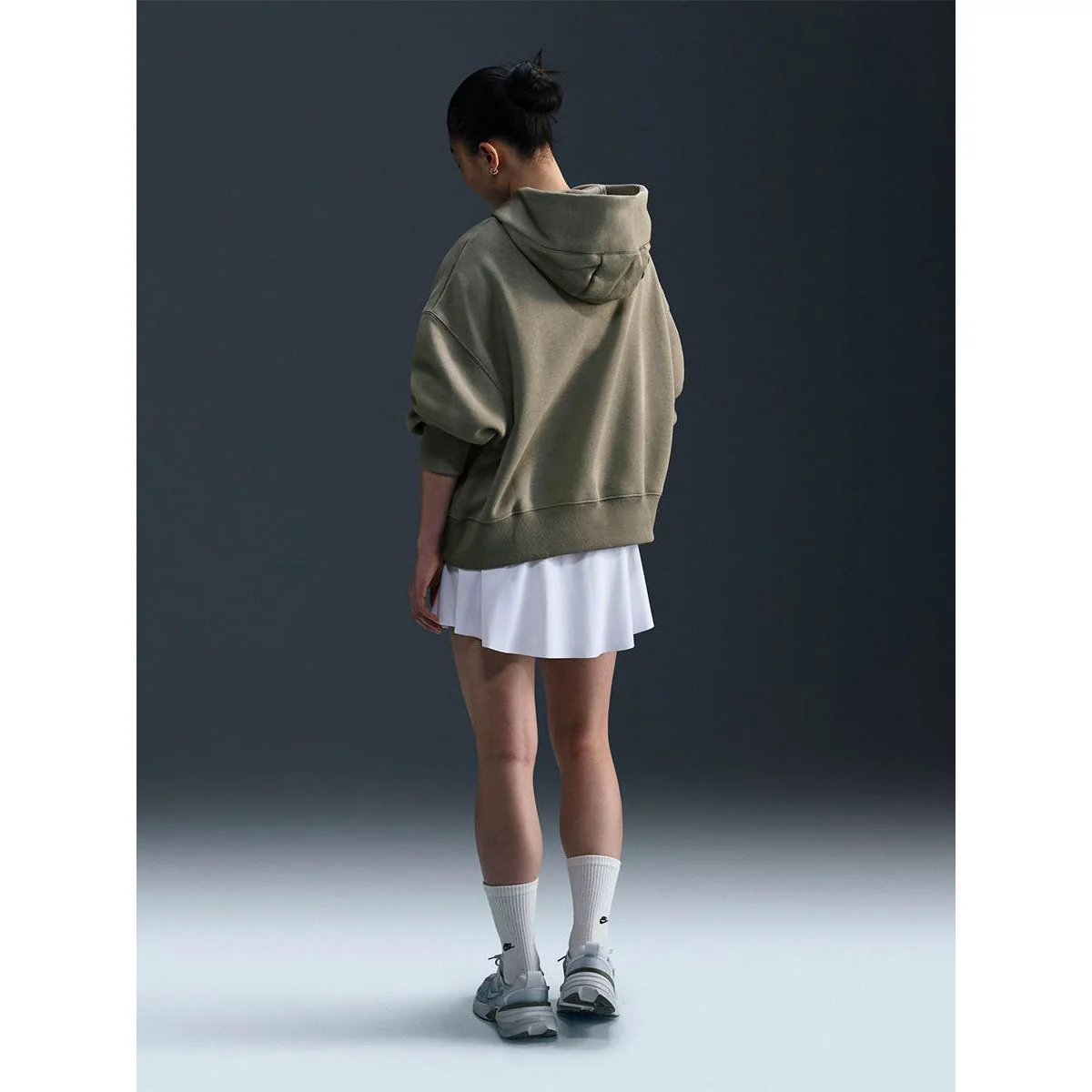 NIKE Sportswear Phoenix Fleece Women's Hoodie - Green - L (ASIAN SIZE)