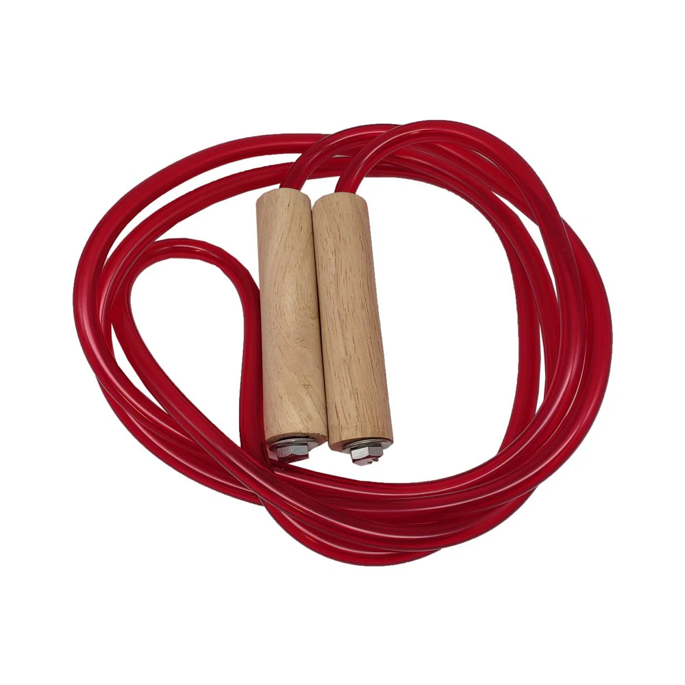 EXERCISE เชือกกระโดดนักมวย PVC สีแดง - Red - ONE SIZE