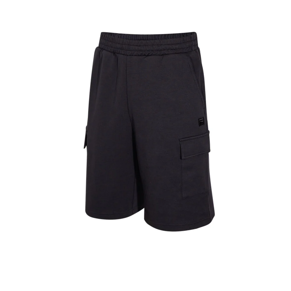 FILA Heritage Unisex Lifestyle Shorts - Black - 2XL (US SIZE)