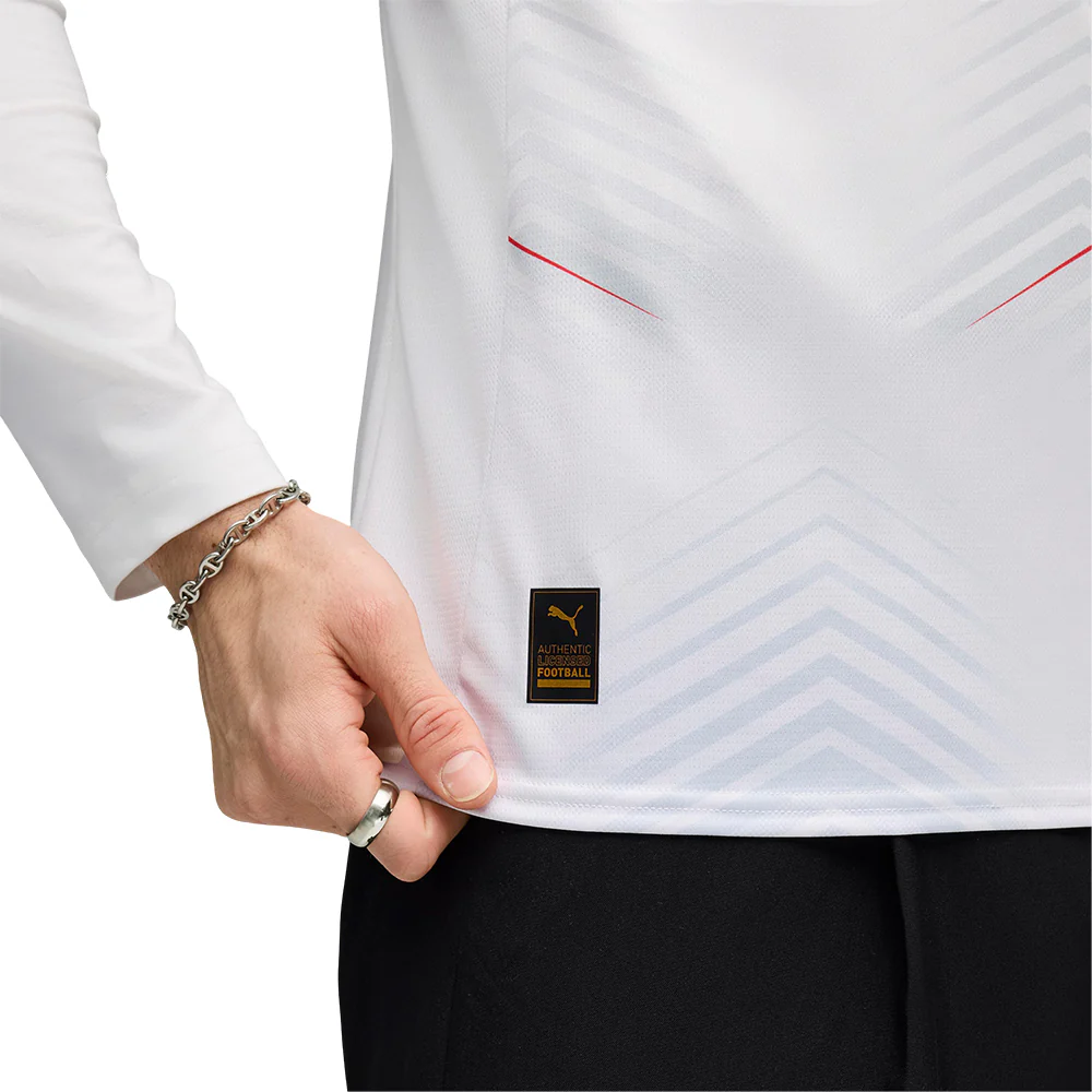 PUMA Men's RB Leipzig Home 2025/26 Jersey - White - 2XL (US SIZE)