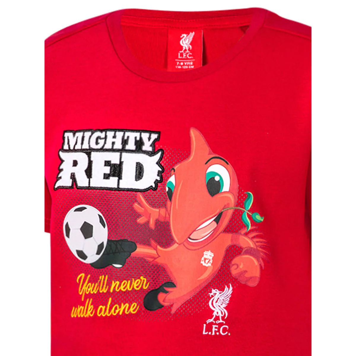 LFC Mighty Red Infants Kids Football T-shirt - Red - 3-4 YEARS
