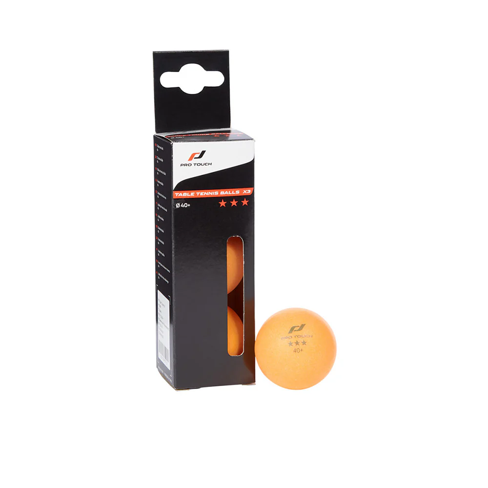 PRO TOUCH Pro Ball 3 Star Table Tennis Ball (3 Pieces) - Orange - ONE SIZE