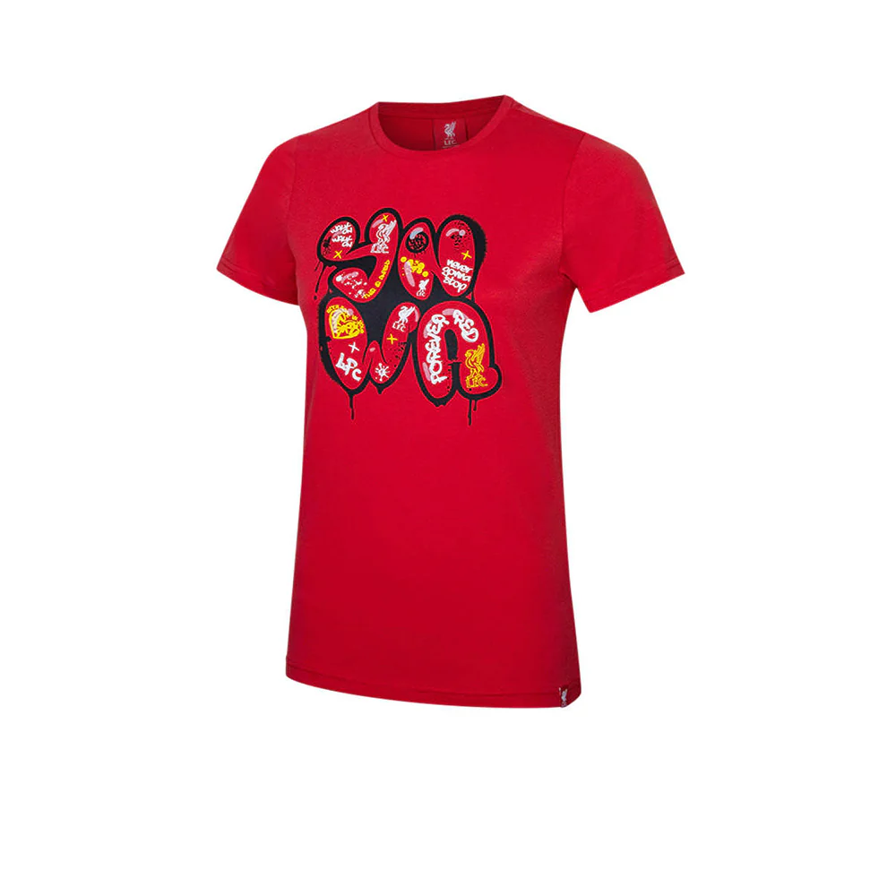LFC YNWA Graffiti Kids T-Shirt - Red - 11-12 YEARS
