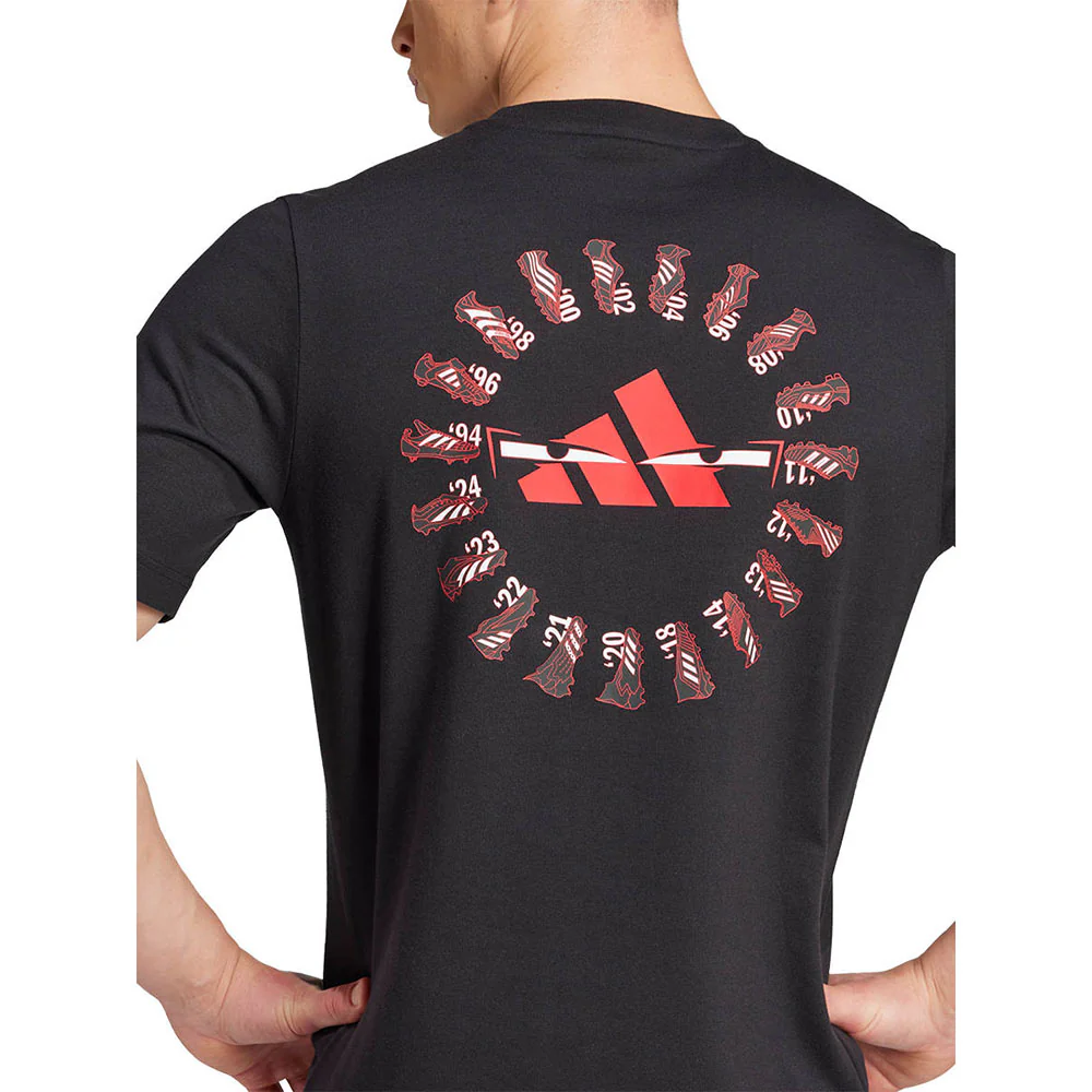 ADIDAS Predator History Graphic Men's Football T-Shirt - Black - 2XL (UK SIZE)