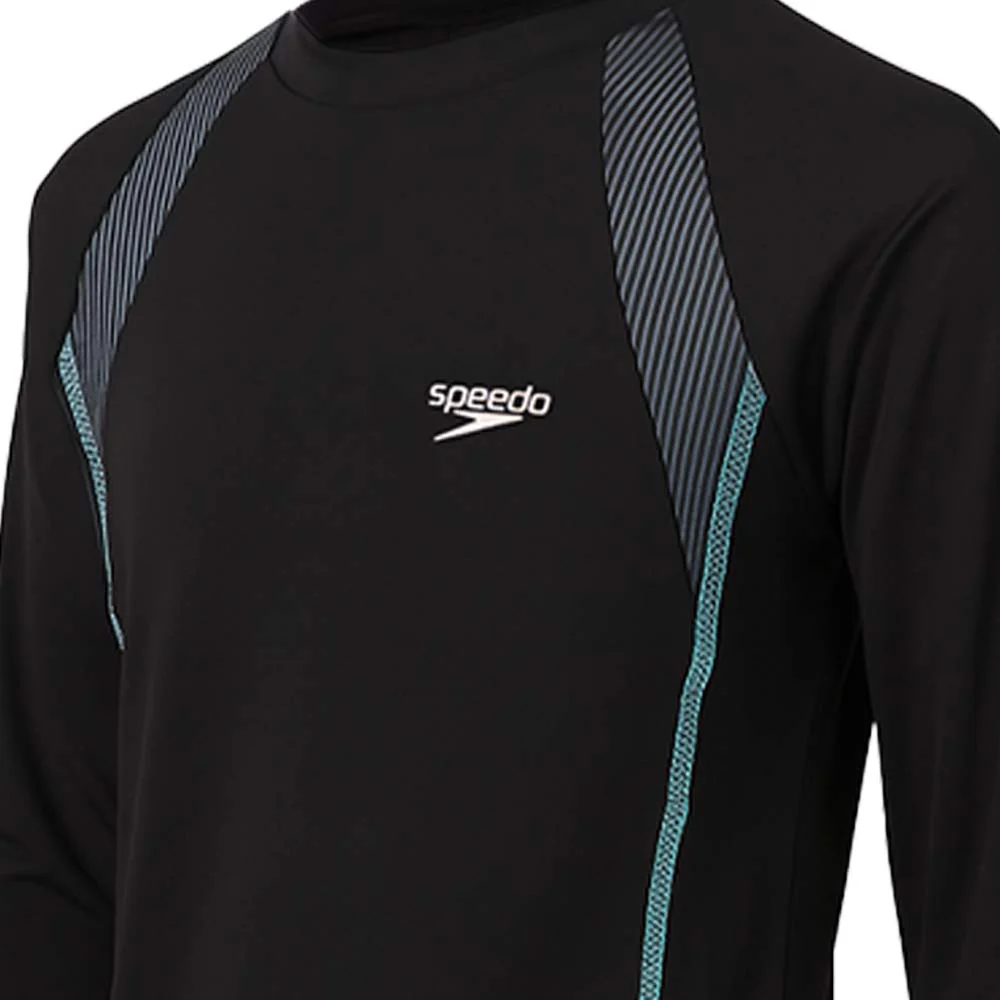 SPEEDO Hero 6.0 Boys Rashguard - Black - 11-12 YEARS