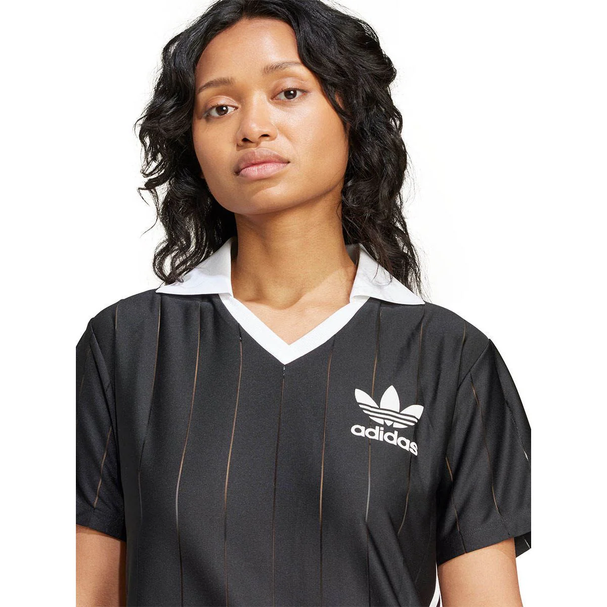 ADIDAS ORIGINALS Adicolor 3-Stripes Pinstripe Women's Dress - Black - 2XL (ASIAN SIZE)