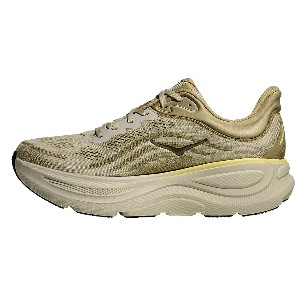 HOKA Bondi 9 Wide Men's Running Shoes - Beige - US 10