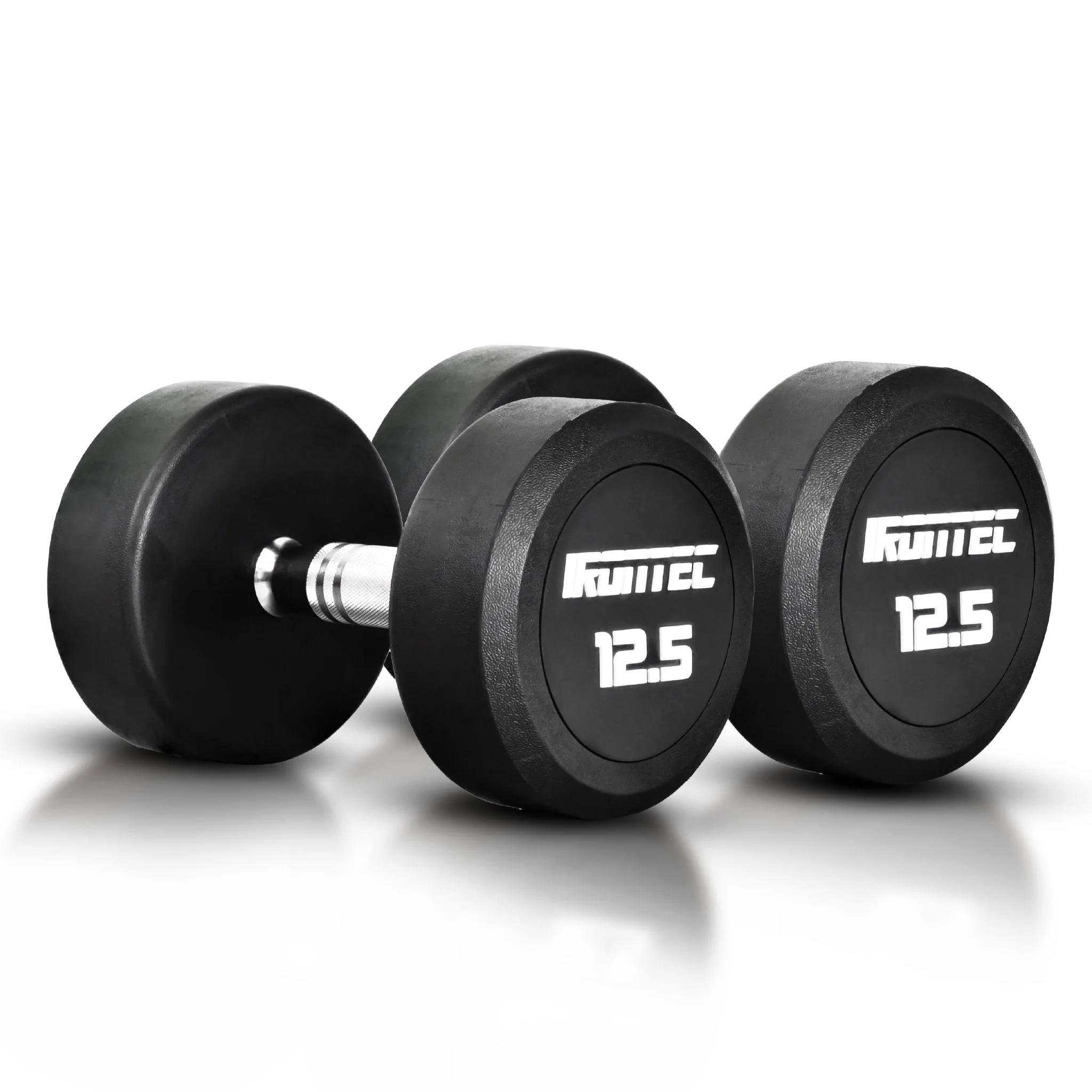 ดัมเบลกลม หุ้มยาง IRONTEC ขนาด 2.5-20KG x 2 ชิ้น - Multi color - 10 KG