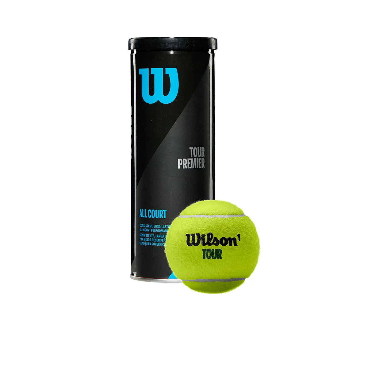 WILSON Tour Premier All Court Tennis Ball (3 Balls) - Multi Color - ONE SIZE