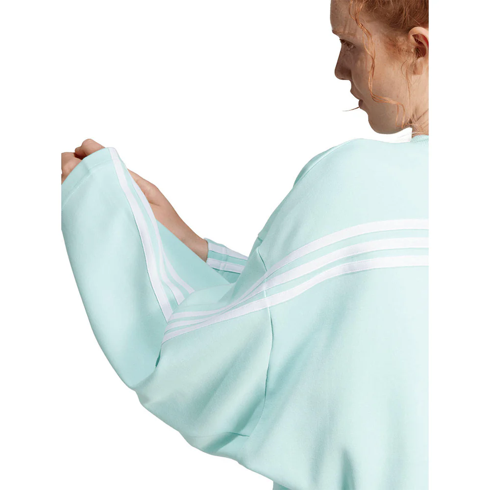 ADIDAS Future Icons 3-Stripes Women's Sweatshirt - Blue - L (ASIAN SIZE)