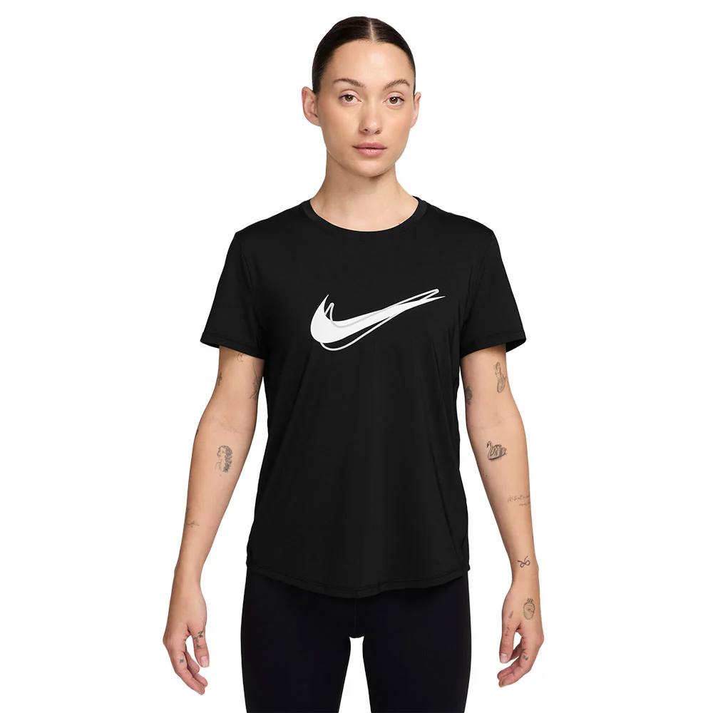NIKE One Swoosh Women's Running T-Shirt - Black - L (ASIAN SIZE)