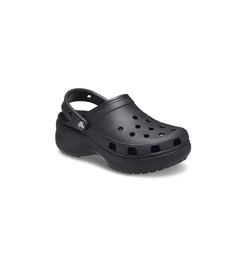 CROCS Classic Platform Clog Women's Lifestyle Shoes - Black - US W10