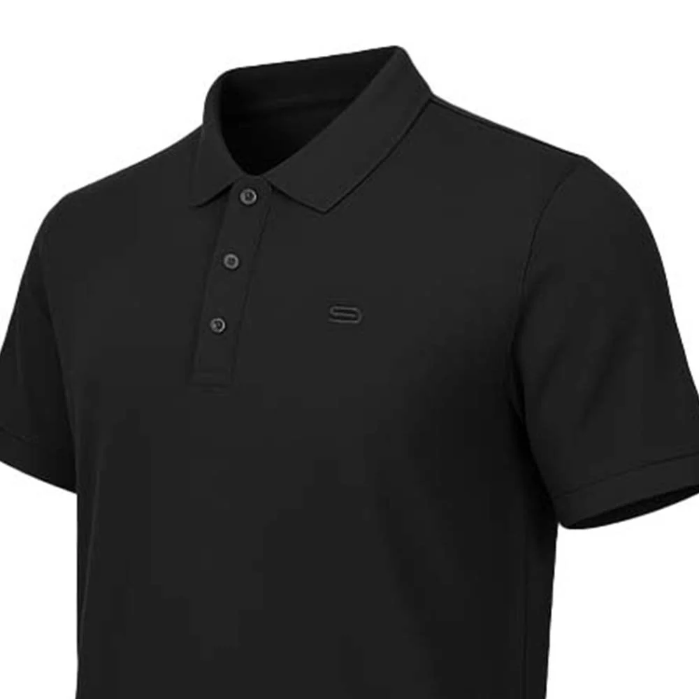 9NINE Black Label Men's Golf Polo Shirt - Black - 2XL (US SIZE)