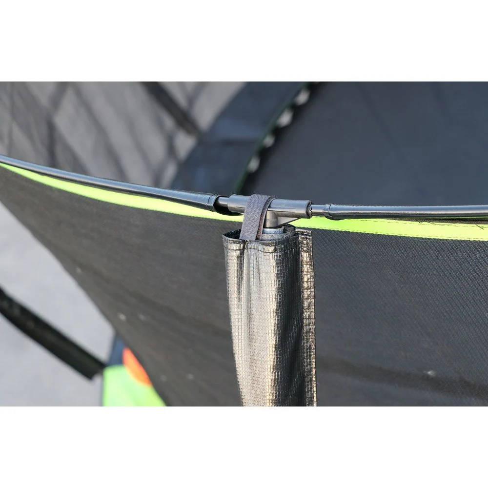 Smartplayonly แทรมโพลีนที่กระโดด ซุปเปอร์พรีเมียม ขนาด 8 ฟุต แถมฟรีแป้นบาส สีเขียว - Green - One Size