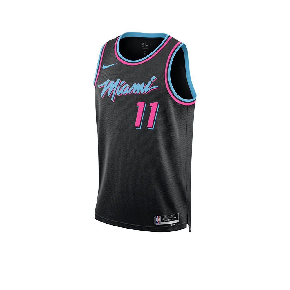NIKE  Men's Jaime Jaquez Jr. Miami Heat City Edition 2025/26 Basketball Jersey - Black - 2XL (US SIZE)