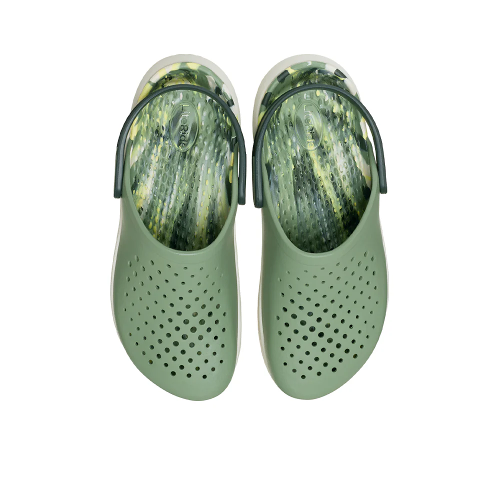 CROCS InMotion Marbled Clog Unisex Shoes - Green - M10/W12