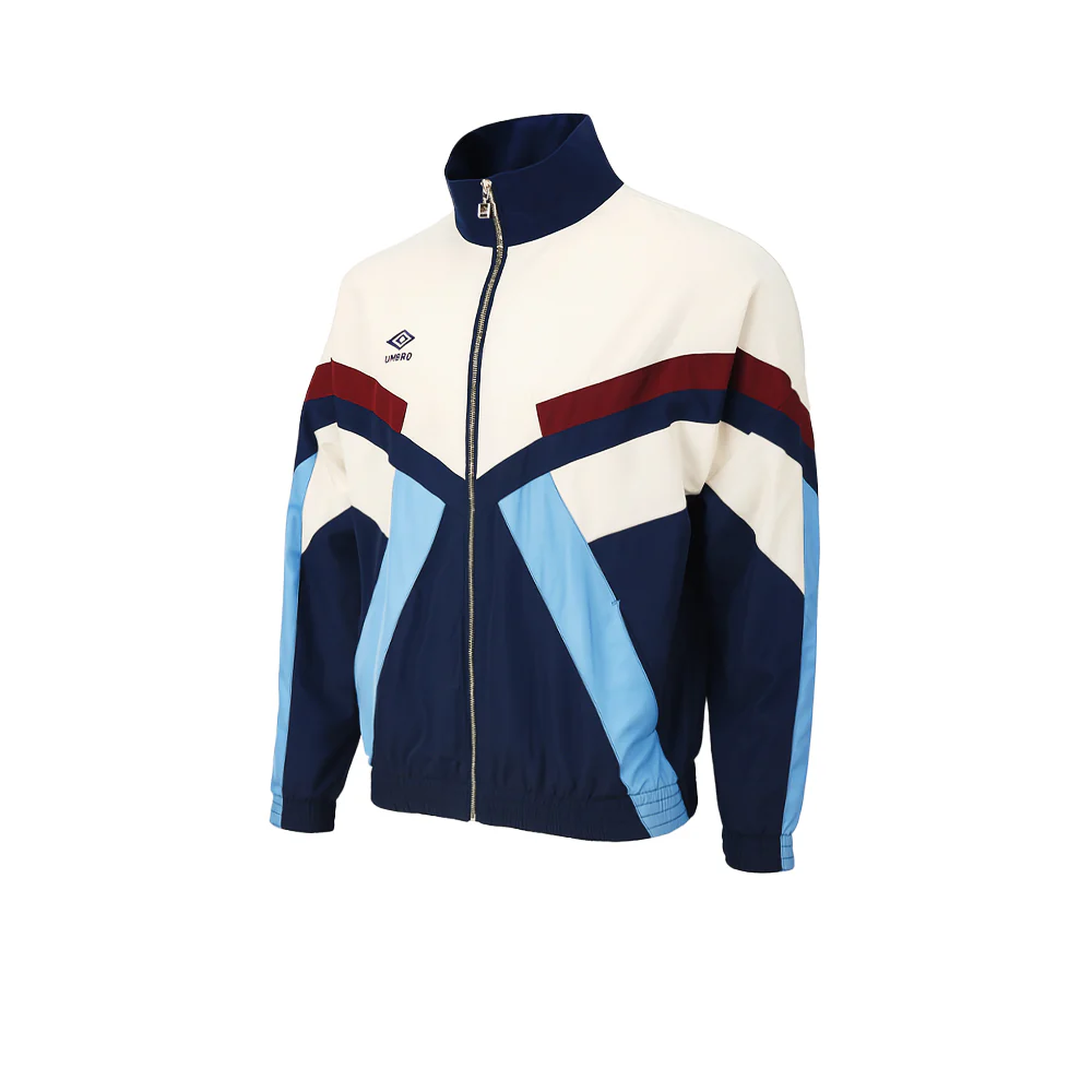 UMBRO Relaxed Track Men's Football Jacket - White - 2XL (US SIZE)