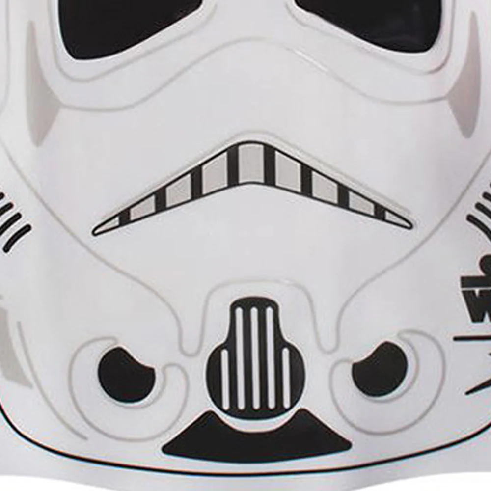 SPEEDO Stormtrooper Junior Slogan Kids Swimming Cap - White - ONE SIZE
