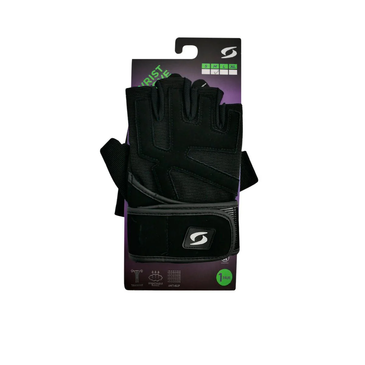 S SPORTS SG2800 Men's Training Gloves - Black - L