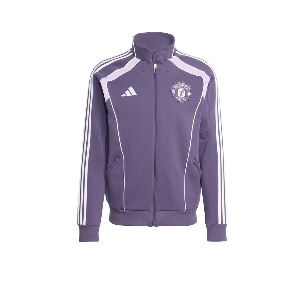 ADIDAS Manchester United UBP Doubleknit Track Men's Football Jacket - Purple - 2XL (UK SIZE)