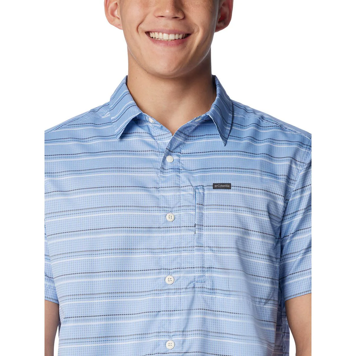 COLUMBIA Silver Ridge™ Utility Lite Novelty Men's Shirt - Blue - 2XL (US SIZE)