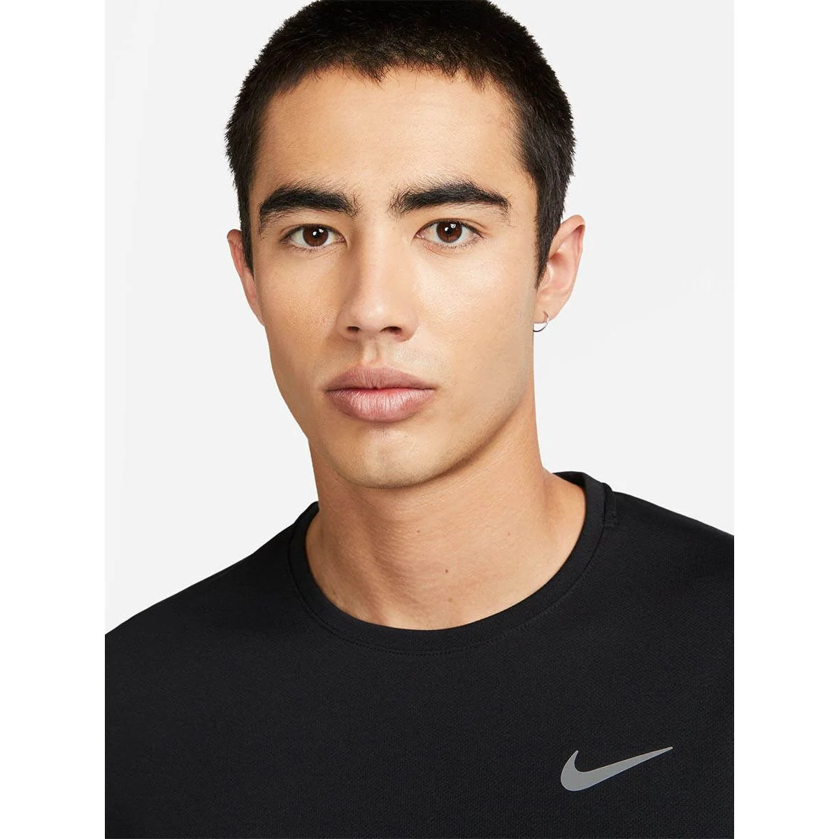 NIKE Miler Men's Running Sweatshirt - Black - L (ASIAN SIZE)
