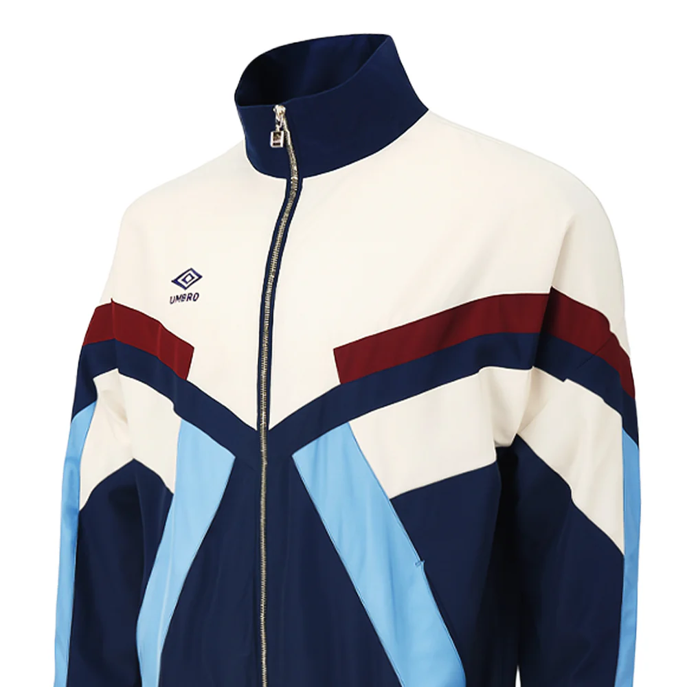 UMBRO Relaxed Track Men's Football Jacket - White - 2XL (US SIZE)