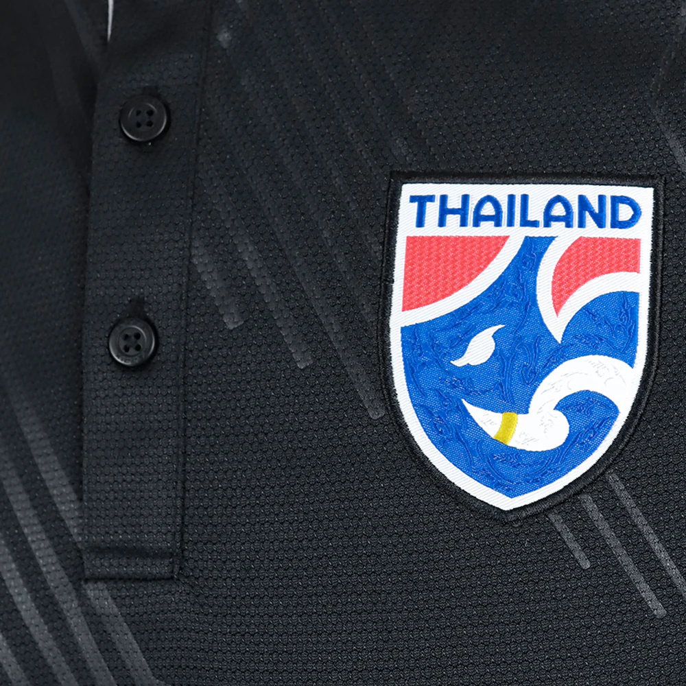 WARRIX Changsuek Luminous Unisex Polo Shirt - Black - 2L