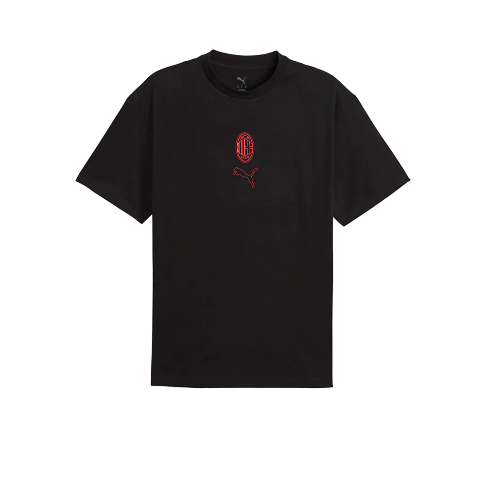 PUMA AC Milan ftblSTATEMENT Men's Football T-Shirt - Black - 2XL (UK SIZE)