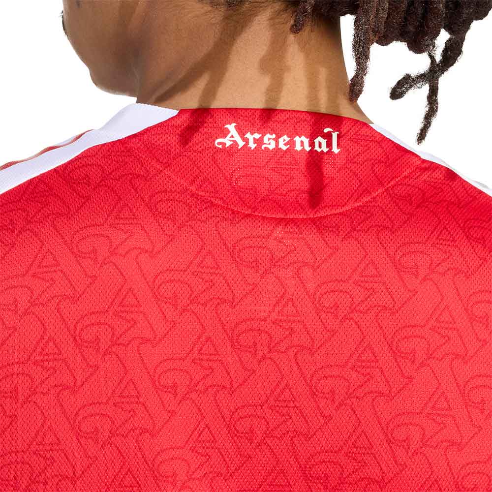 ADIDAS Men's Arsenal Home Authentic Long Sleeve 2025/26 Jersey - Red - L (UK SIZE)