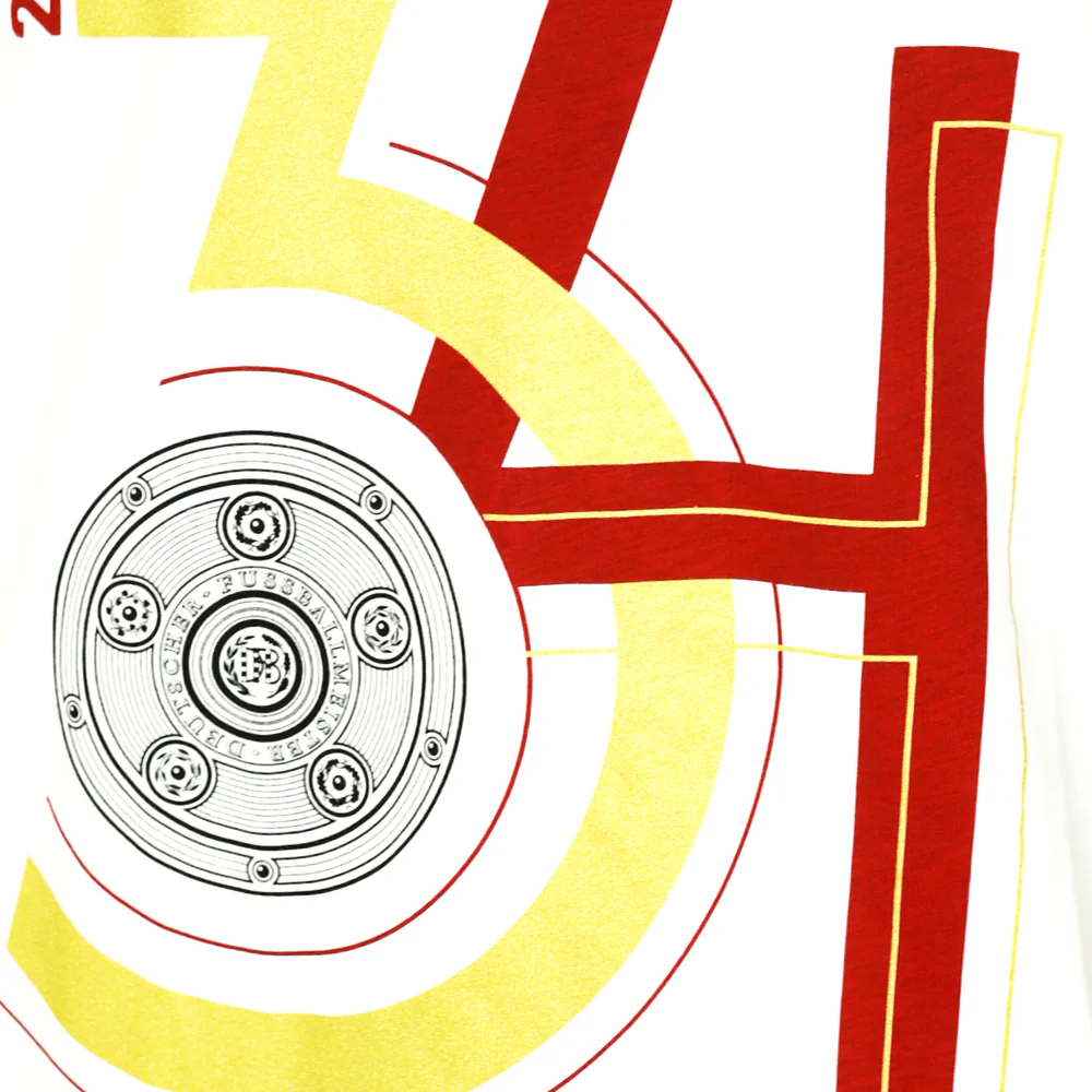 FC BAYERN MUNCHEN Bundesliga Winners 2024/25 Men's Football T-Shirt - White - 2XL (UK SIZE)