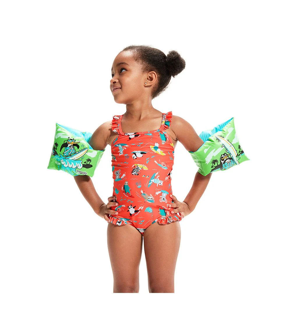 SPEEDO 8-1173414661 Kids Swim Armbands - Green - 2-6 YEARS