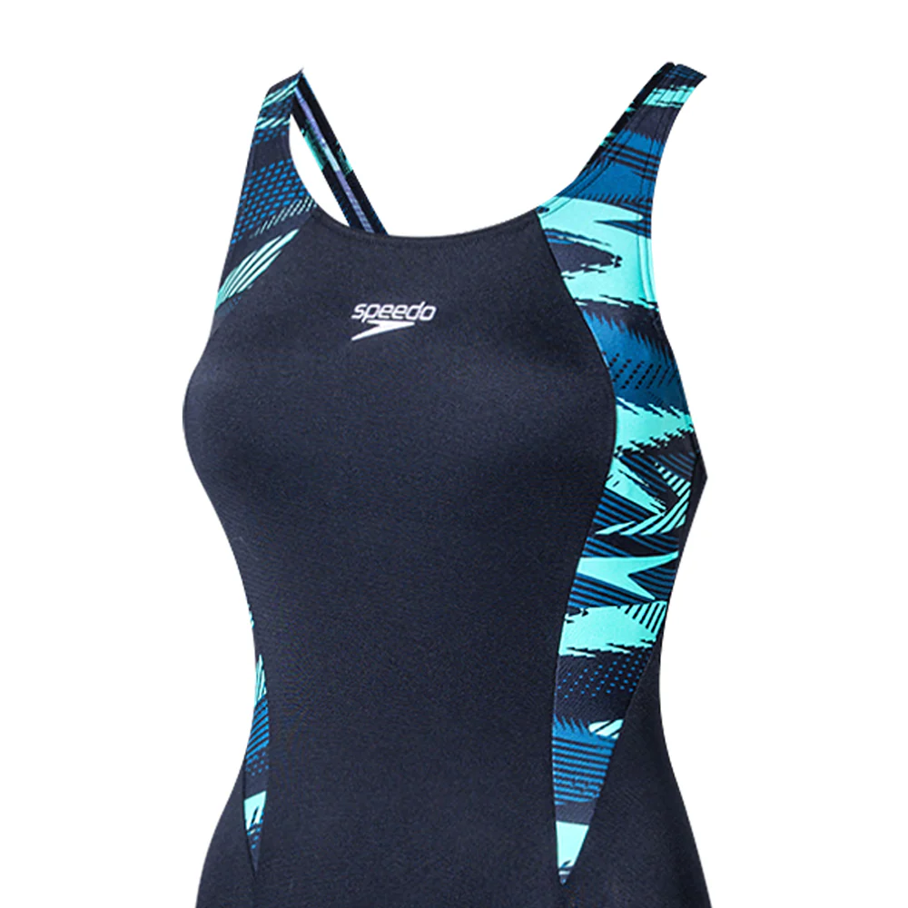 SPEEDO Hyperboom Splice Legsuit Women's Swimsuit - Black - 32 INCHES