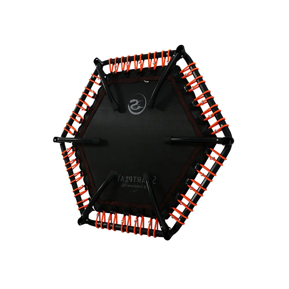 Smartplayonly แทรมโพลีนที่กระโดด รุ่นซุปเปอร์บันจี้ยางยืด ทรงหกเหลี่ยม ขนาด 44 นิ้ว สีส้ม - Orange - One Size