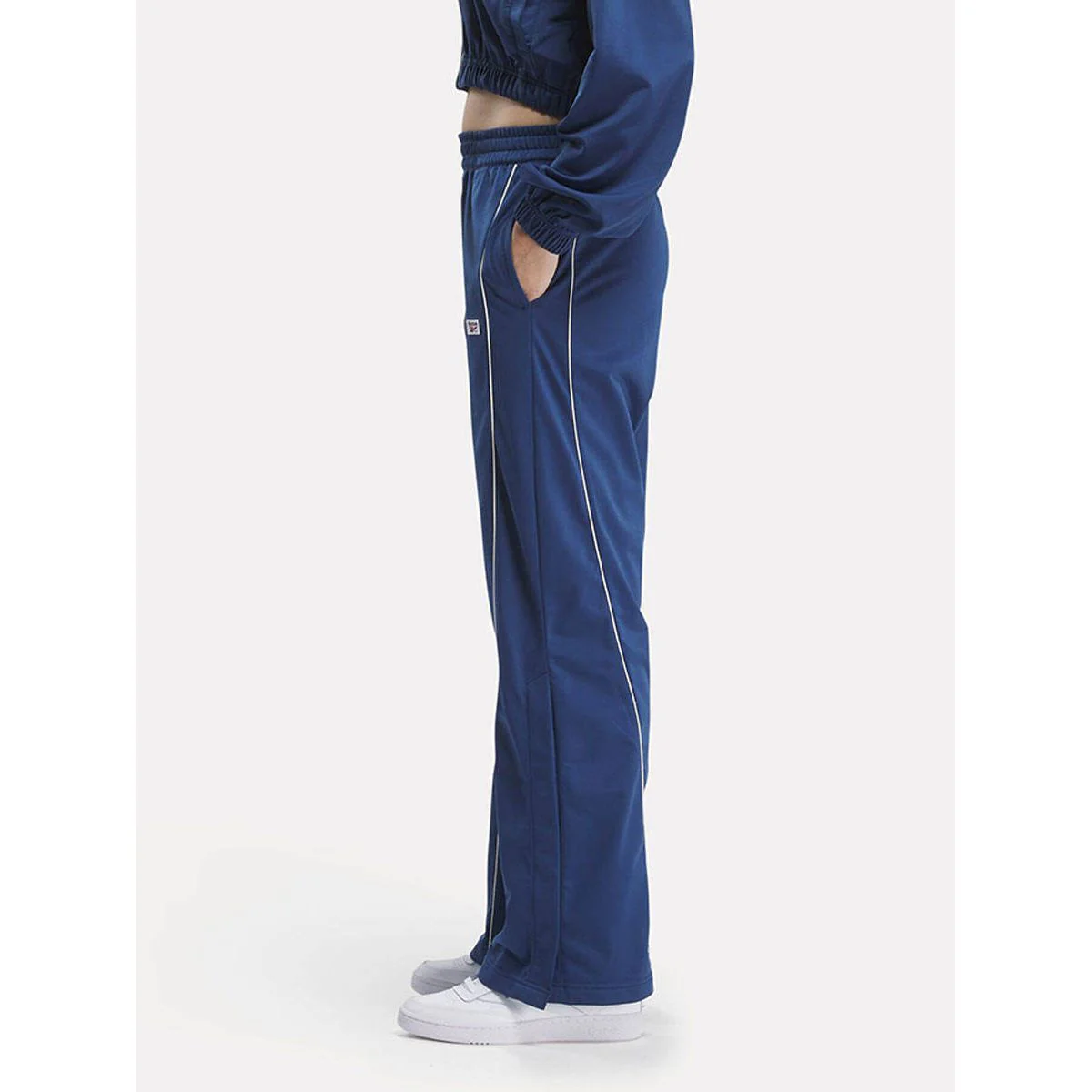 REEBOK Classics Court Sport Basketball Women's Lifestyle Pants - Blue - L (US SIZE)