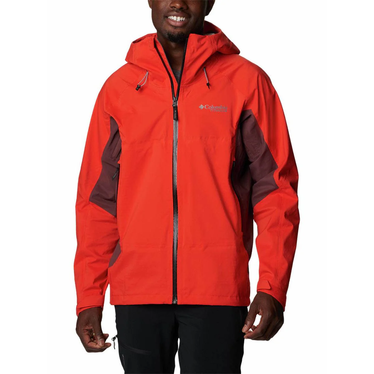 COLUMBIA Mazama Trail Rain Shell Men's Hiking Jacket - Red - L (US SIZE)